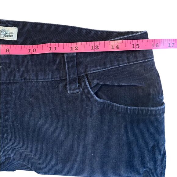 St. John's Bay Womens Mid Rise Bootcut Corduroy Stretch Pant. Navy Size 12P - Picture 4 of 7